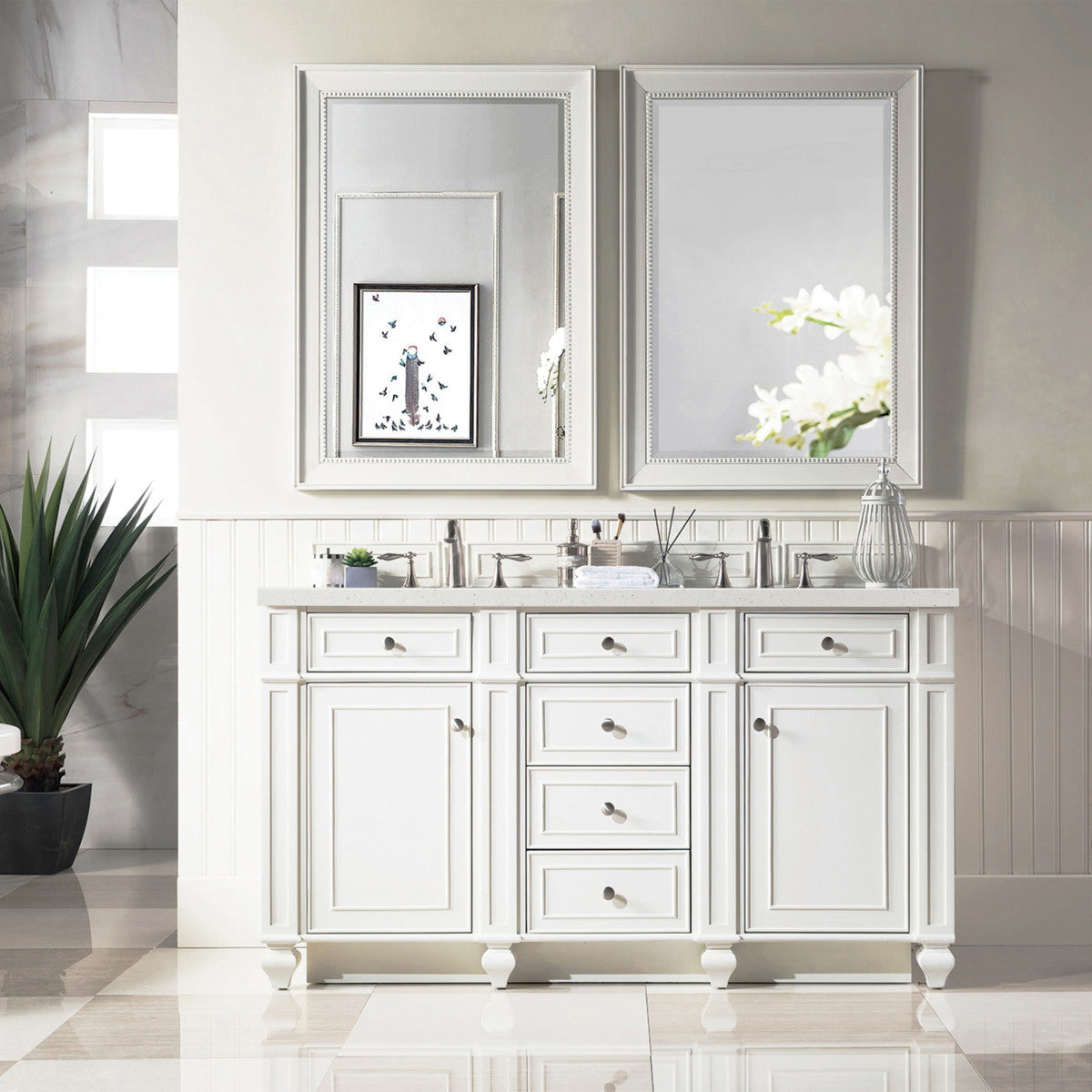Bristol 60" Double Vanity Cabinet