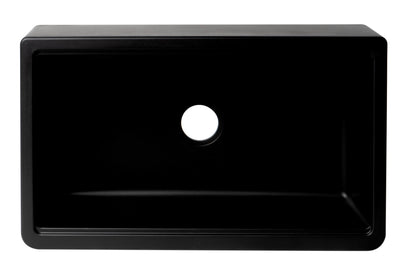 ALFI brand AB33FARM 33" Granite Composite Single Bowl Drop In Farm Sink with Accessories