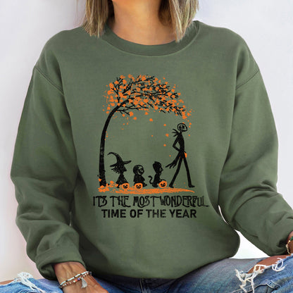 Orange Tree Halloween Sweatshirt
