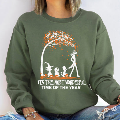 Orange Tree Vintage Halloween Sweatshirt