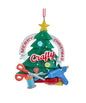 Merry Christmas Crafty Tree Ornament | Kitchen + Metal