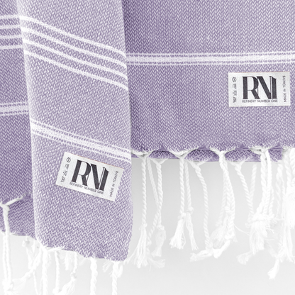 Istanbul Classic Turkish Hand Towel Set of 2 for Kitchen, Bath, Beach, Gym, and Yoga 17"x30"
