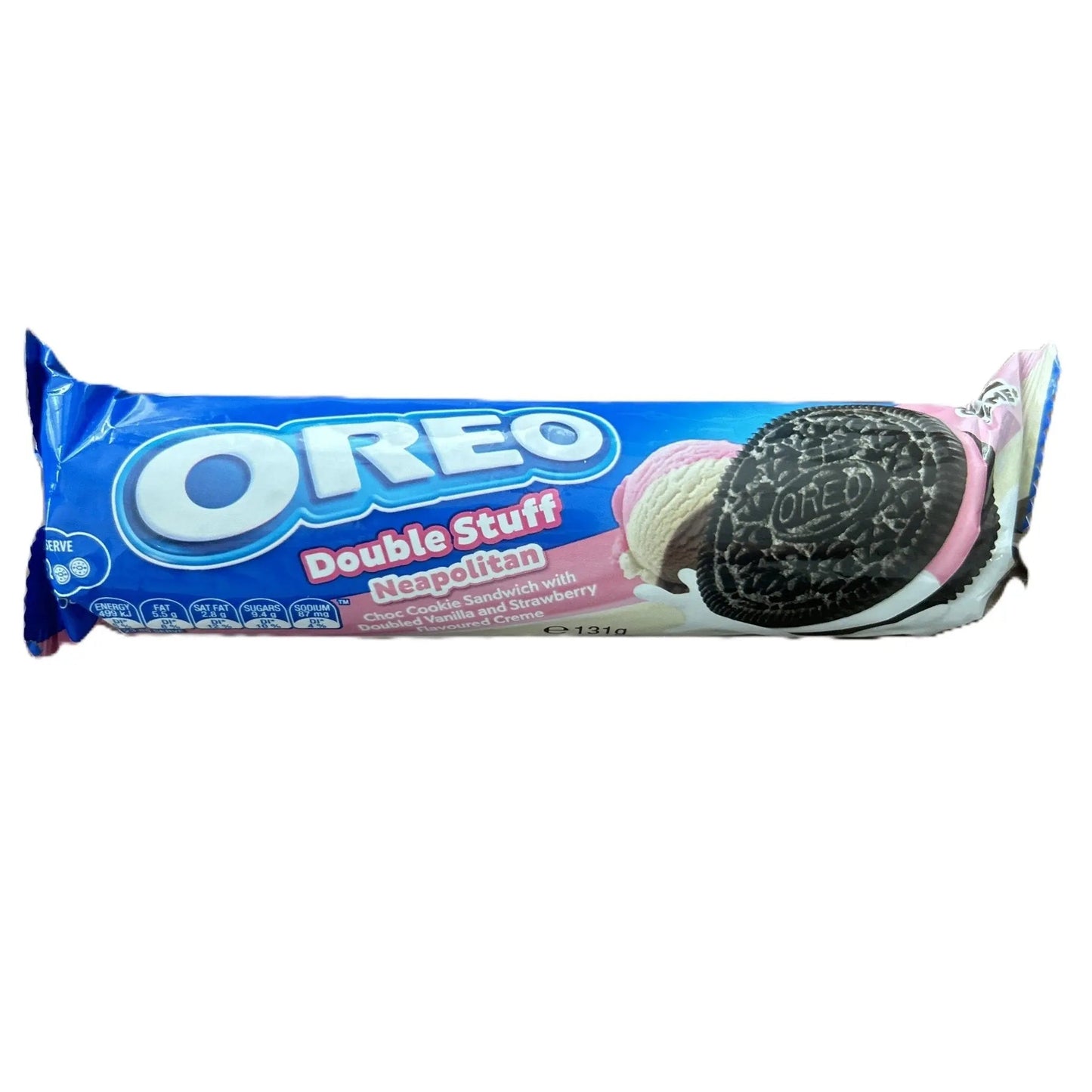 Oreo Double Stuff Neapolitan – Triple-Flavour Sandwich Cookies 154 g Pack (Australia)