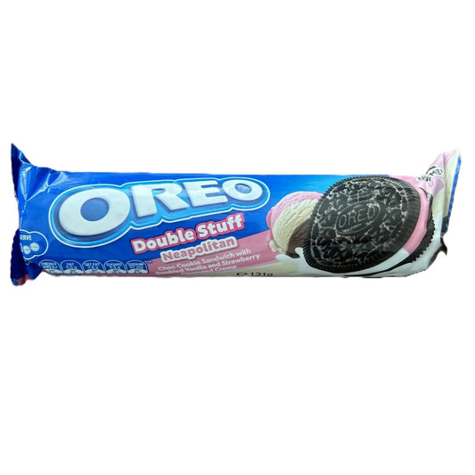 Oreo Double Stuff Neapolitan – Triple-Flavour Sandwich Cookies 154 g Pack (Australia)
