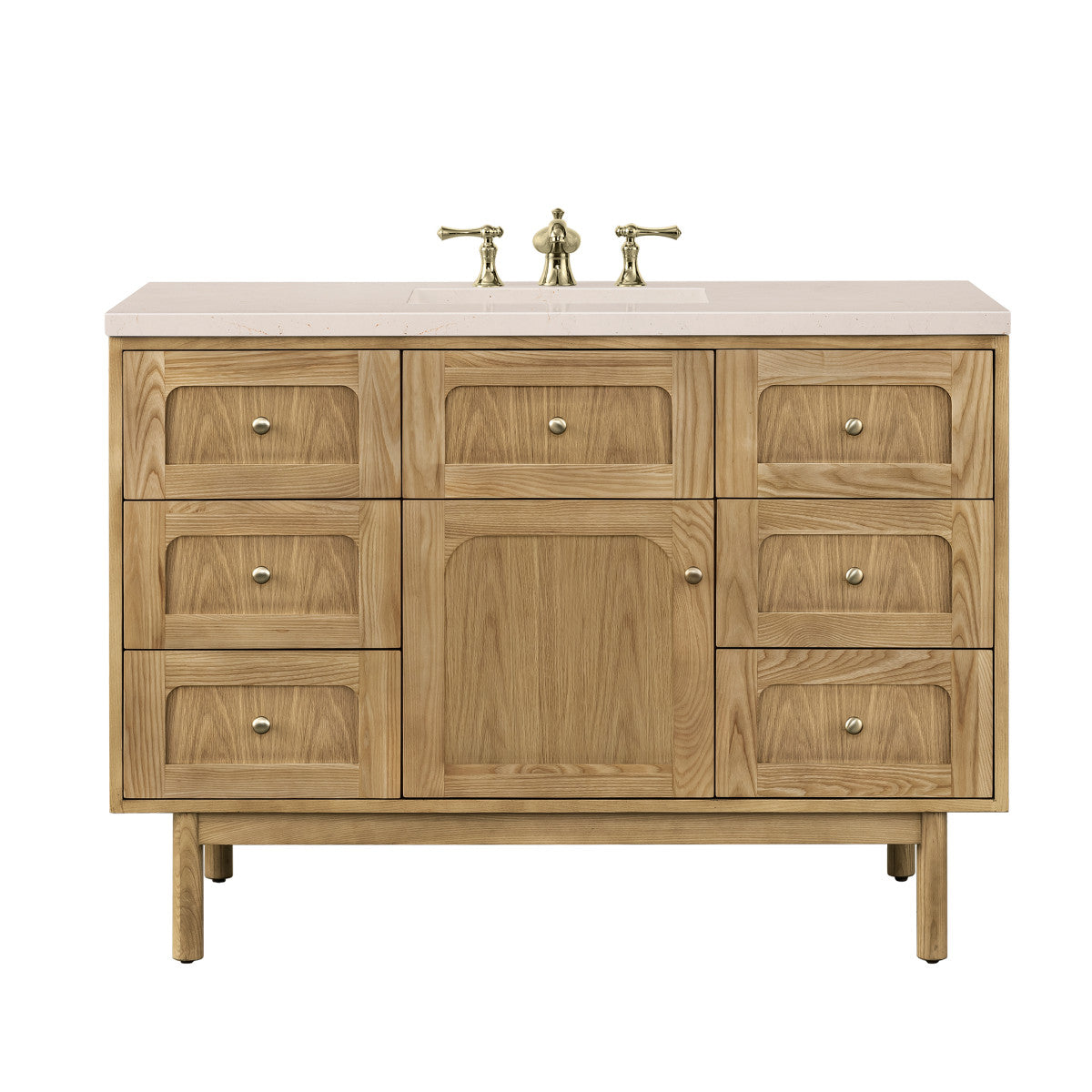 Laurent 48" Single Vanity Cabinet, Light Natural Oak