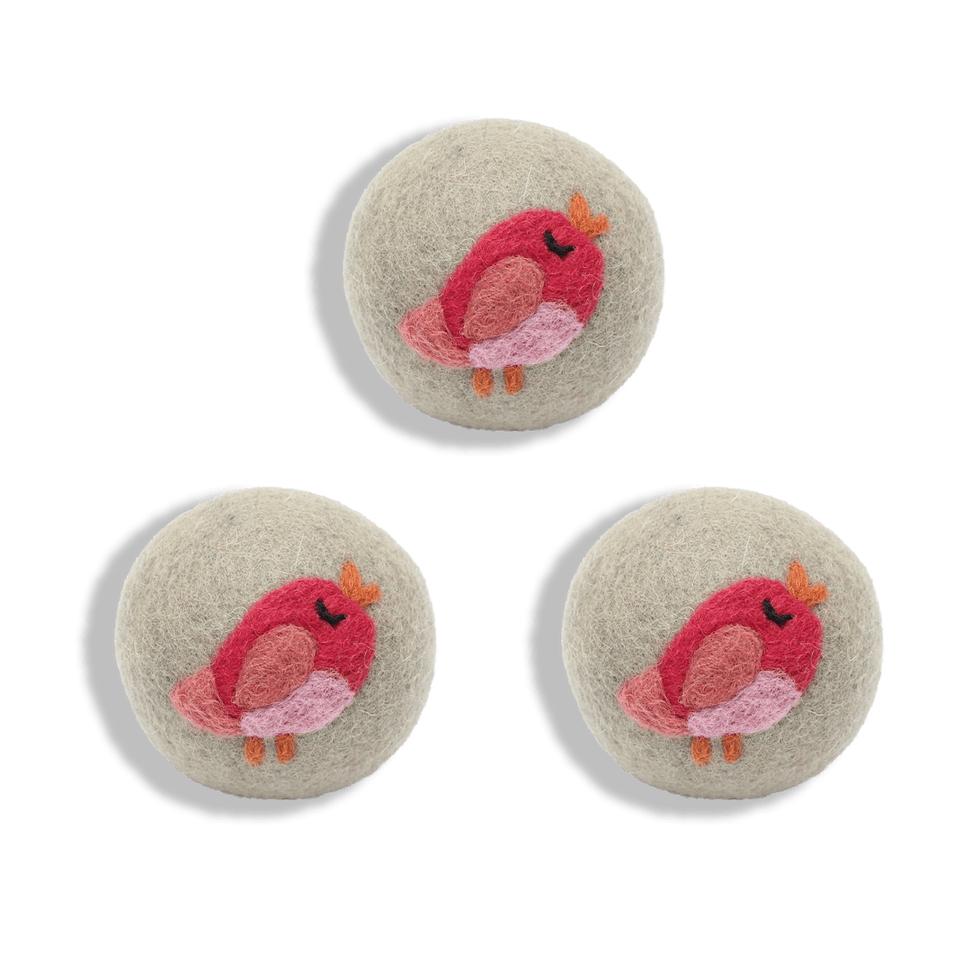 Organic Wool Dryer Balls 3-Pack