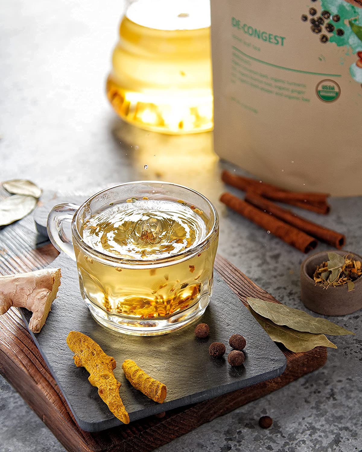 Decongest Loose Leaf Tea, Organic, Kosher, Herbal & Caffeine-Free - 4 oz (114g)