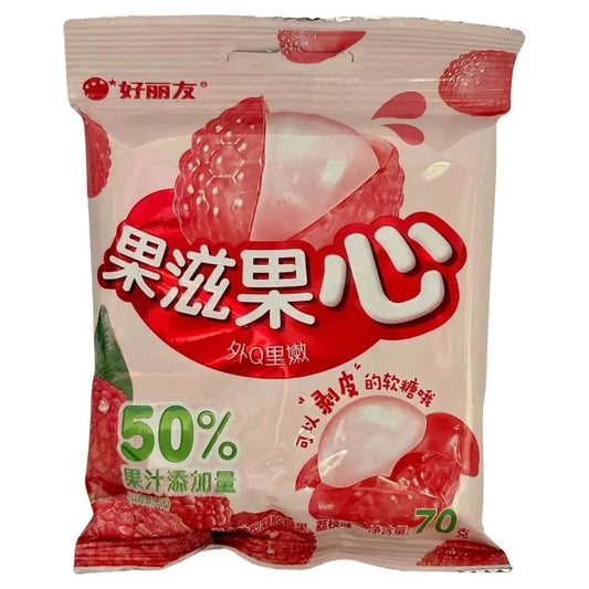Orion Lychee Kernel Jelly – Refreshing Lychee Flavored Jelly Snack (Korea)