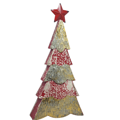 Wood and Metal Holiday Tree -