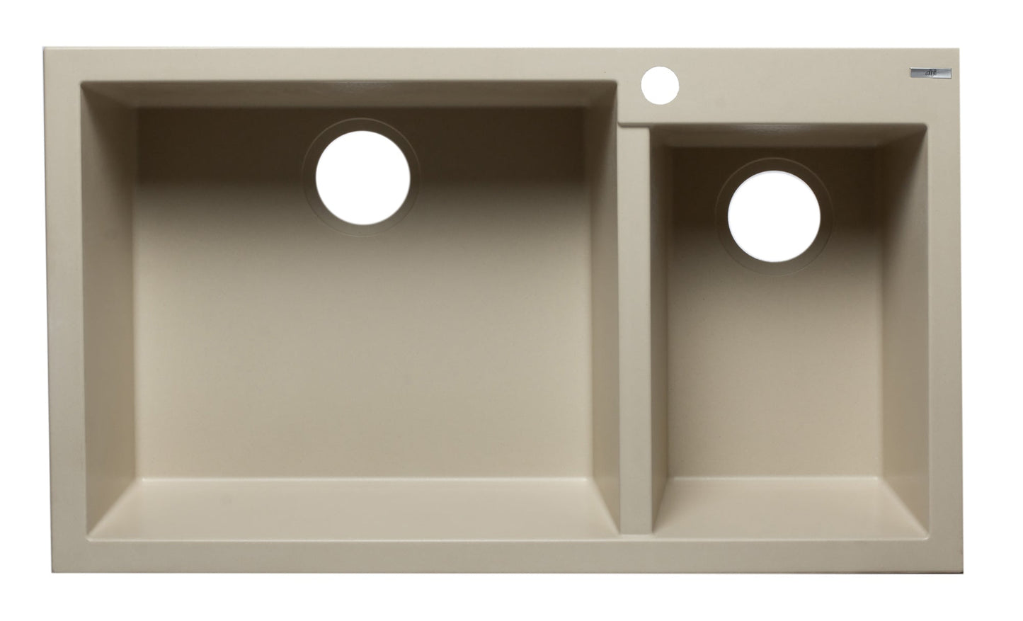 ALFI brand AB3319DI 34" Double Bowl Drop In Granite Composite Kitchen Sink