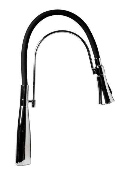 ALFI brand ABKF3001 Kitchen Faucet with Black Rubber Stem