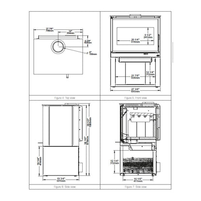 Osburn Inspire 2000 Premium 75K BTU Wood Stove [OB02042] (SAK78123)