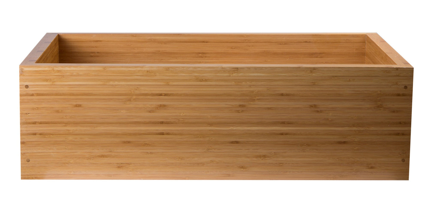 ALFI brand  AB3321 33" Double Bowl Bamboo Kitchen Farm Sink