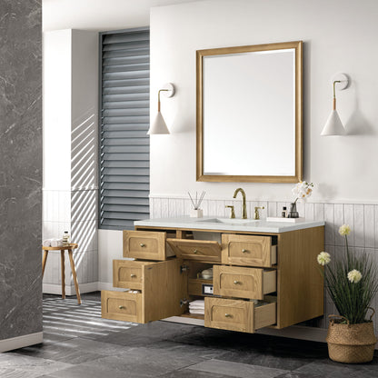 Laurent 48" Single Vanity Cabinet, Light Natural Oak