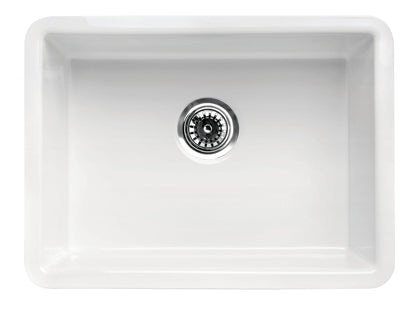 ALFI brand  AB2317 23" White Fireclay Undermount Kitchen Sink