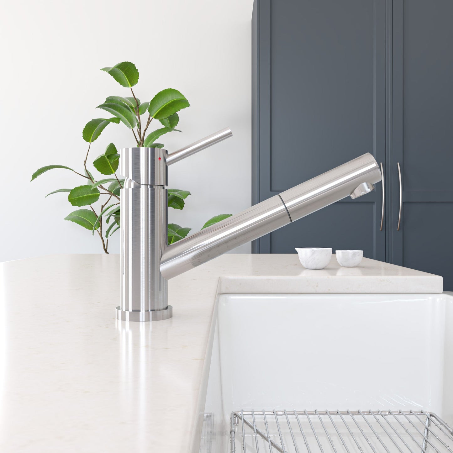 ALFI brand AB2025 Pull Out Single Hole Kitchen Faucet