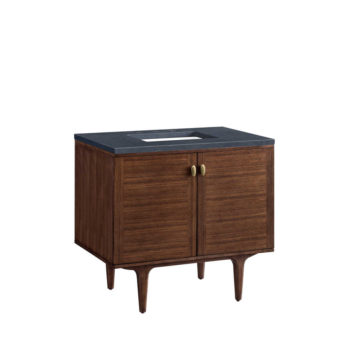 Amberly 36" Single Vanity Cabinet, Mid-Century Walnut