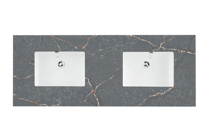 60" Double Top, 3 CM Silestone w/ Sink
