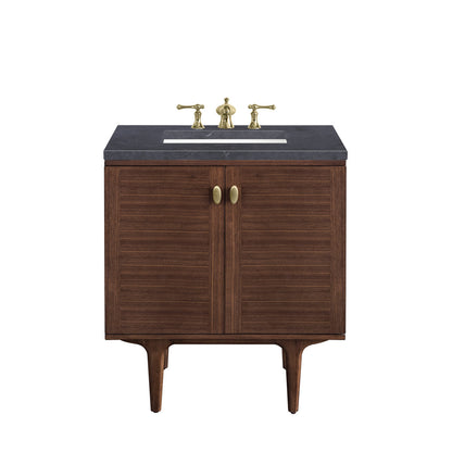 Amberly 30" Single Vanity Cabinet, Mid-Century Walnut