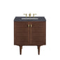Amberly 30" Single Vanity Cabinet, Mid-Century Walnut