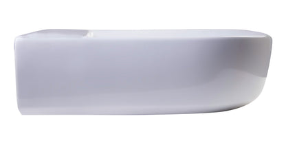 ALFI brand  AB111  24" White D-Bowl Porcelain Wall Mounted Bath Sink