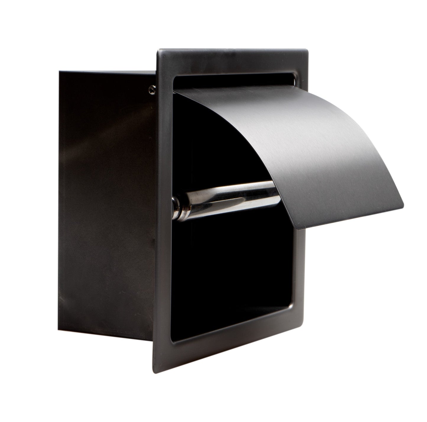 ALFI brand ABTPP77 Stainless Steel Recessed Toilet Paper Holder with Cover