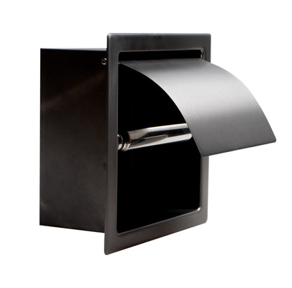 ALFI brand ABTPP77 Stainless Steel Recessed Toilet Paper Holder with Cover