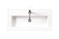 Composite Countertop 31.5" W x 15.4" D  Sink, White Glossy