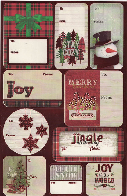 Multi Pack Gift Tags - Country Style