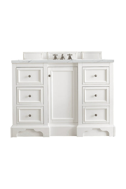 De Soto 48" Single Vanity Cabinet, Bright White