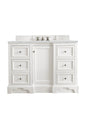 De Soto 48" Single Vanity Cabinet, Bright White
