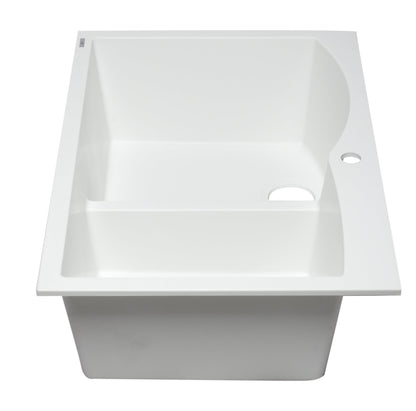 ALFI brand AB3320DI 33" Double Bowl Drop In Granite Composite Kitchen Sink