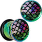 Rainbow Acrylic Magical Mermaid Single Flare Plug Set 4mm to 12mm