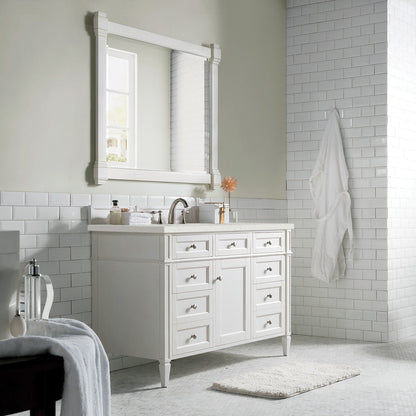 Brittany 48" Single Vanity in Bright White