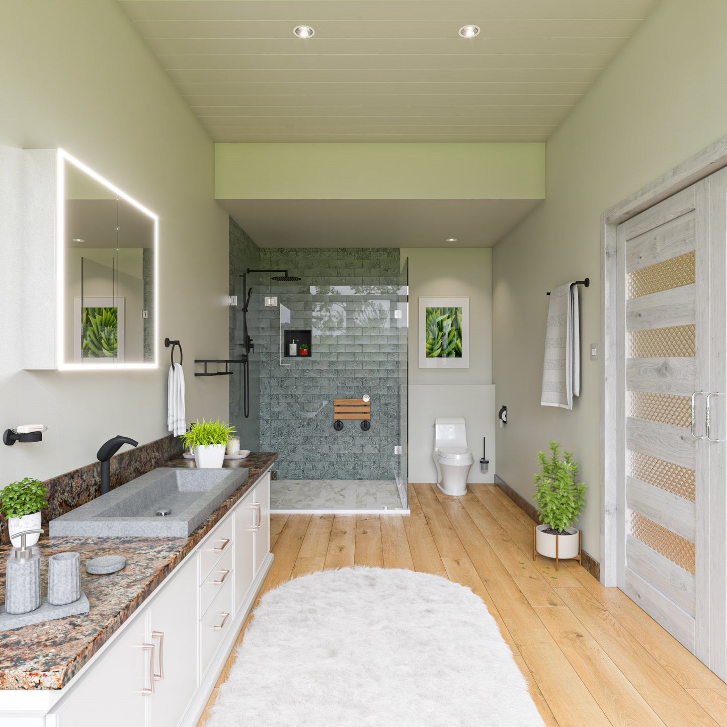 EAGO  EAGO TB133 Single Flush One Piece Ceramic Toilet