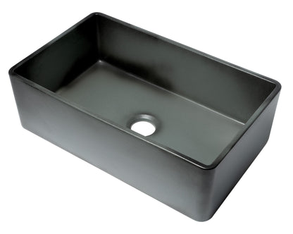 ALFI brand  ABCO3320SB Concrete Color 33 inch Reversible Single Fireclay Farmhouse Kitchen Sink