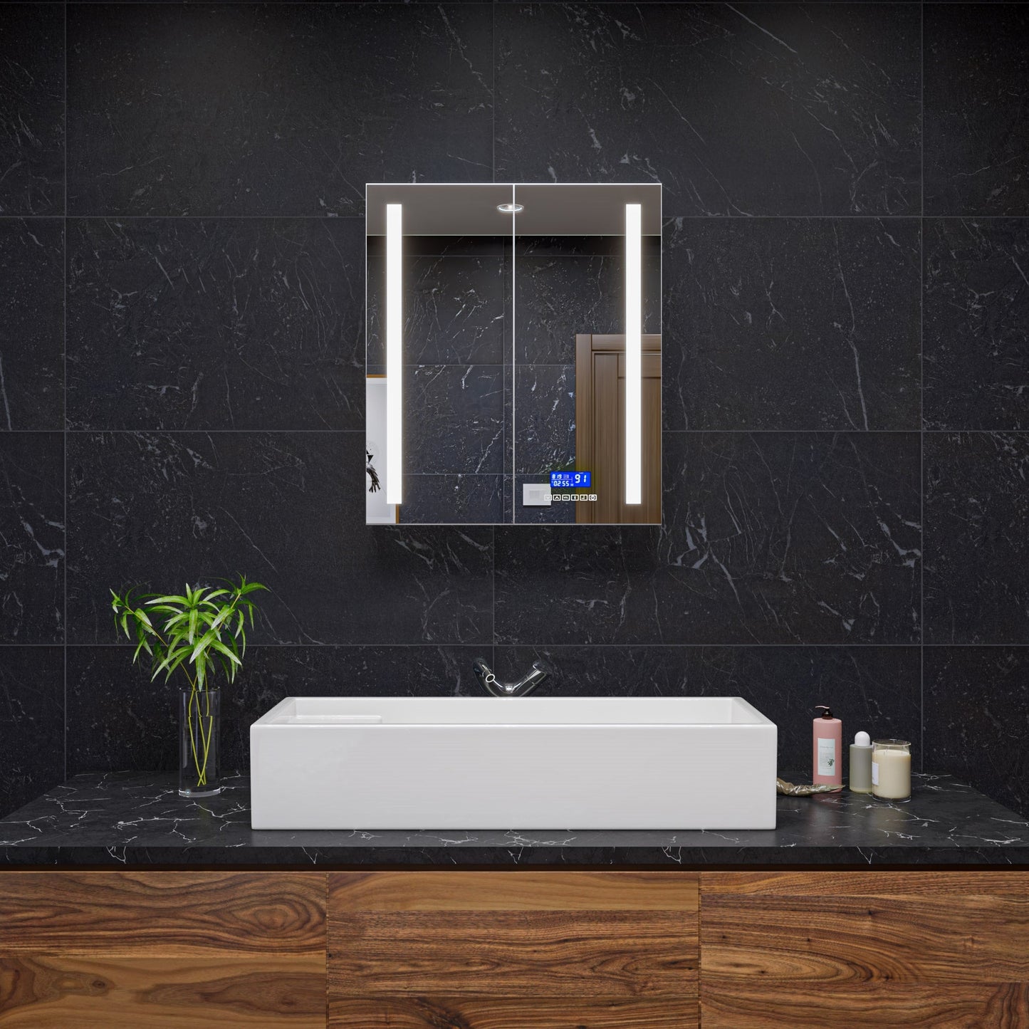 ALFI brand  AB39TR 39" White Above Mount Fireclay Bathroom Trough Sink
