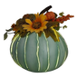 Metal Pumpkin with LED Candle -