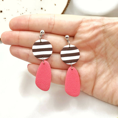 Women's Stylish Earrings, Hand Crafted Polymer Clay Earrings, Nickel | Gift Shop & Gift Wrapping | Under $100 | Kitchen + Metal