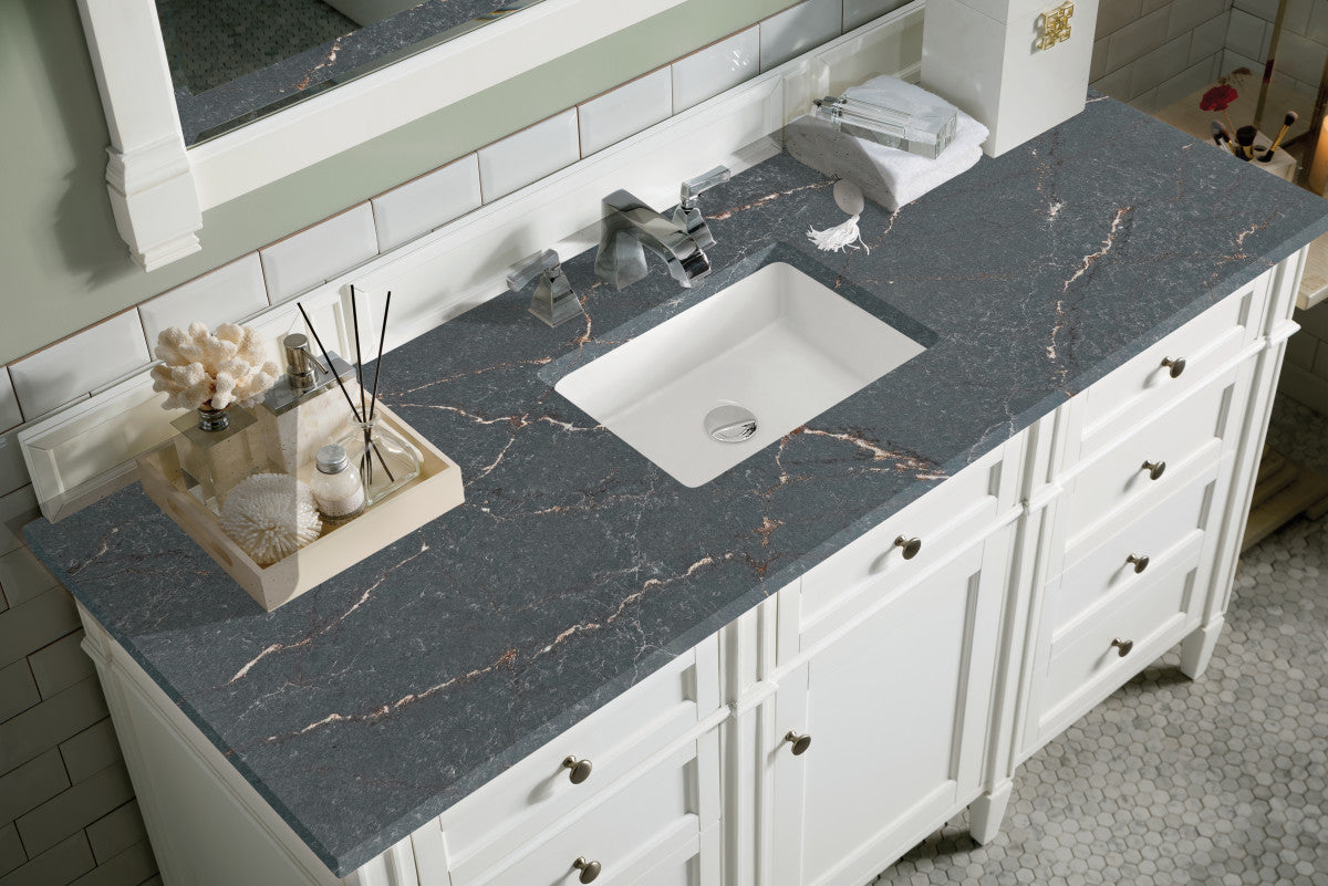 Brittany 60" Single Vanity in Bright White