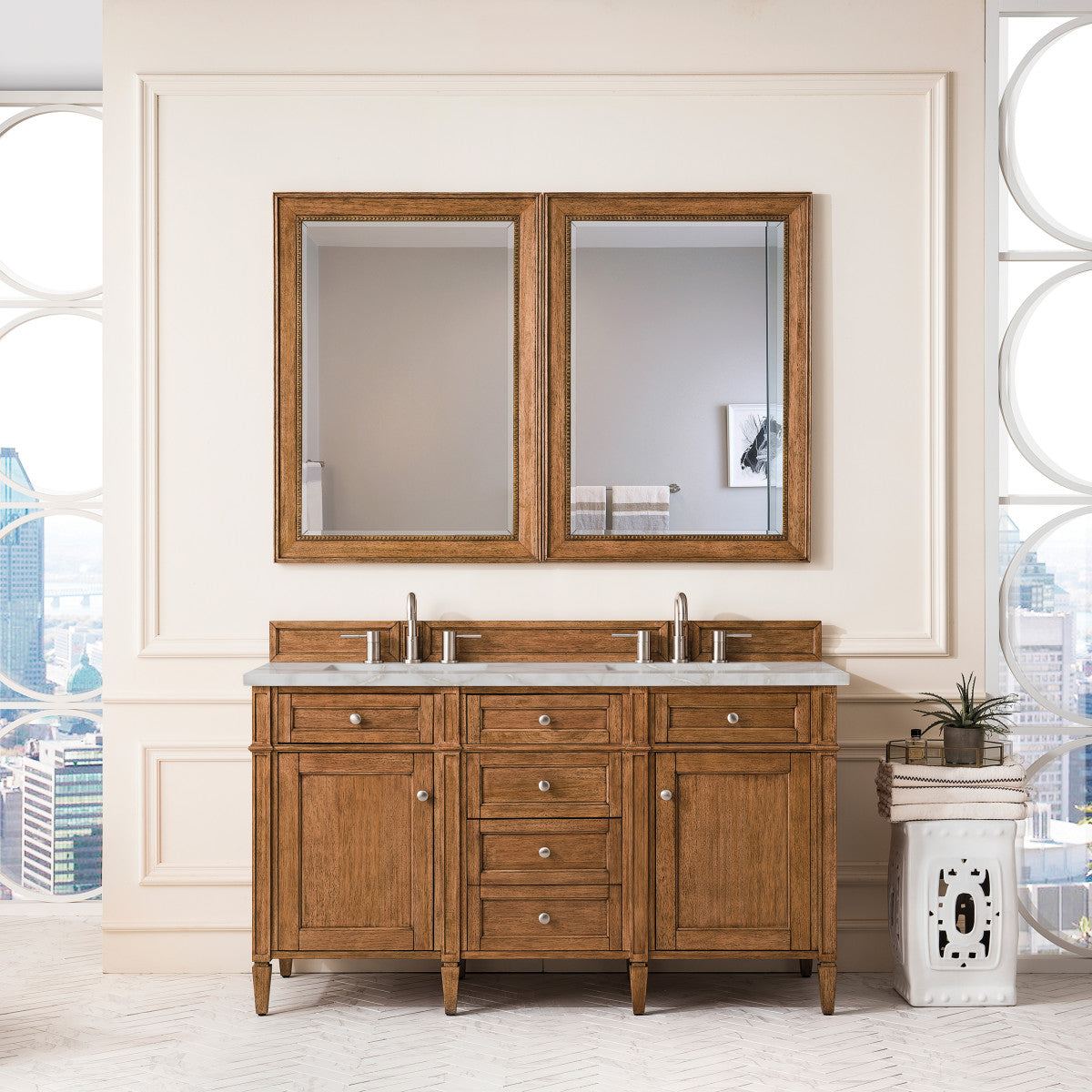 Brittany 60" Double Vanity Cabinet