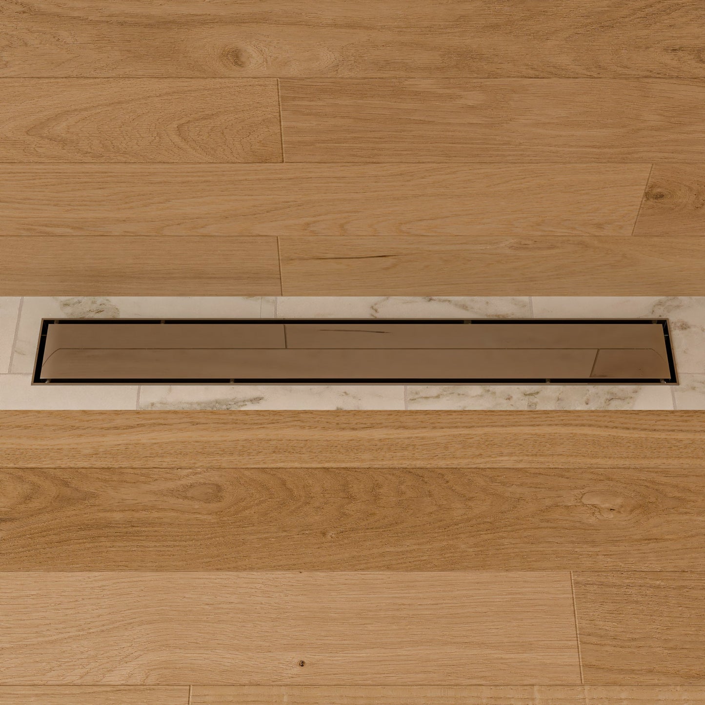 ALFI brand  ABLD24B-PSS 24" Modern Polished Stainless Steel Linear Shower Drain with Solid Cover