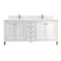 Chicago 72" Double Vanity Cabinet
