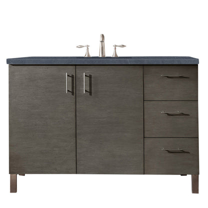 Metropolitan 48" Single Vanity Cabinet, Silver Oak