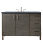 Metropolitan 48" Single Vanity Cabinet, Silver Oak