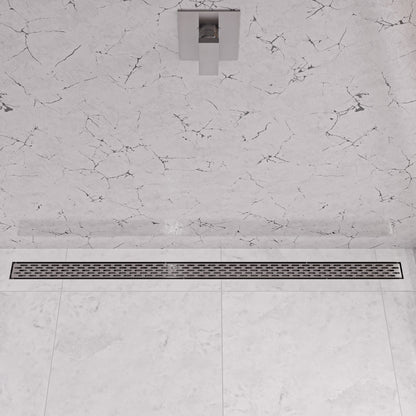 ALFI brand ABLD59C Linear Shower Drain with Groove Holes