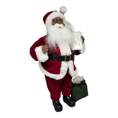 Special Delivery African American Santa - 18 Inch