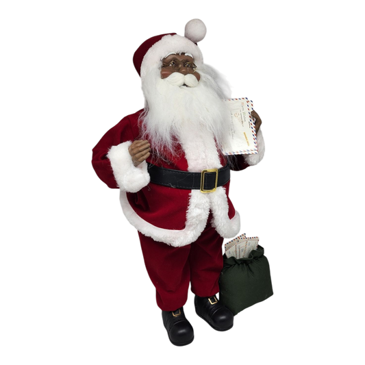 Special Delivery African American Santa - 18 Inch