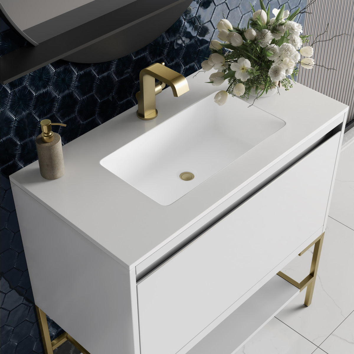 Mantova 35.4" Single Vanity Cabinet