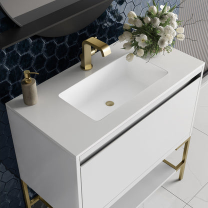 Mantova 35.4" Single Vanity Cabinet